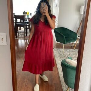 Time and tru midi dress